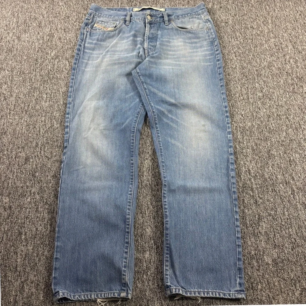 Y2K Vintage Diesel Kulter Made in Italy Jeans Light Wash Straight Denim 36x32